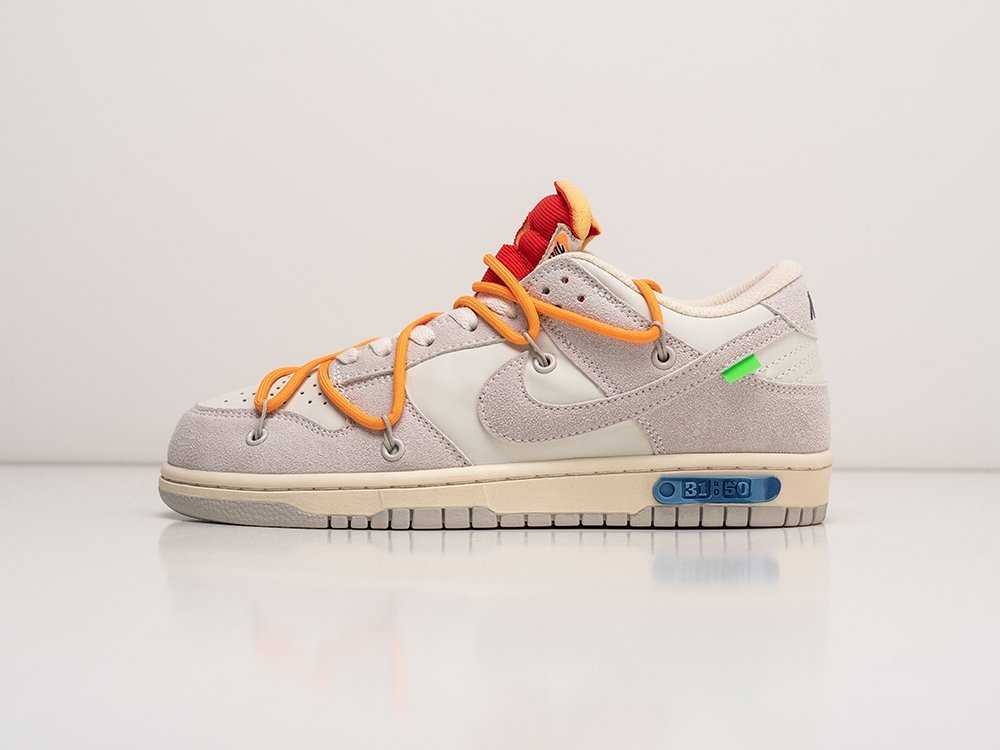 Nike SB Dunk Low x OFF-White WMNS белые кожа женские (AR24922) - фото 1 Nike SB Dunk Low x OFF-White WMNS белые кожа женские (AR24922) - фото 1