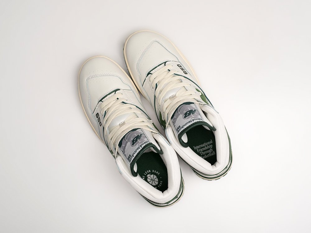 New Balance 650 Aime Leon Dore White Green белые кожа мужские (AR24923) - фото 3 New Balance 650 Aime Leon Dore White Green белые кожа мужские (AR24923) - фото 3