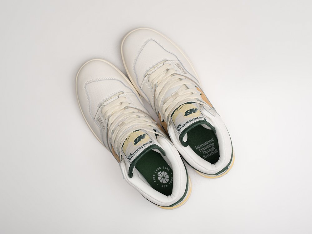 New Balance 650 Aime Leon Dore Natural Green белые кожа мужские (AR24924) - фото 3 New Balance 650 Aime Leon Dore Natural Green белые кожа мужские (AR24924) - фото 3