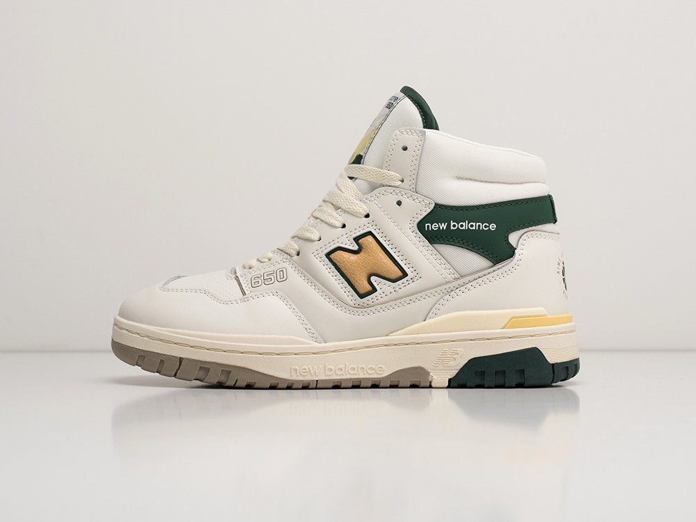 New Balance 650 Aime Leon Dore Natural Green белые кожа мужские (AR24924) - фото 1