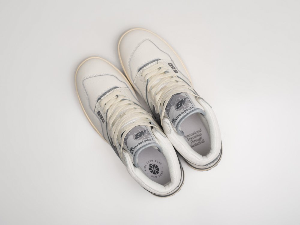 New Balance 650 Aime Leon Dore White Grey белые кожа мужские (AR24925) - фото 3 New Balance 650 Aime Leon Dore White Grey белые кожа мужские (AR24925) - фото 3