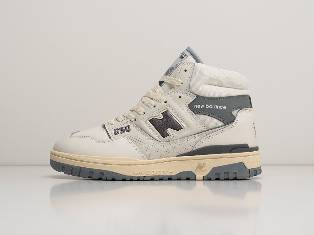 New Balance 650 Aime Leon Dore White Grey белые кожа мужские (AR24925) - фото 1 New Balance 650 Aime Leon Dore White Grey белые кожа мужские (AR24925) - фото 1