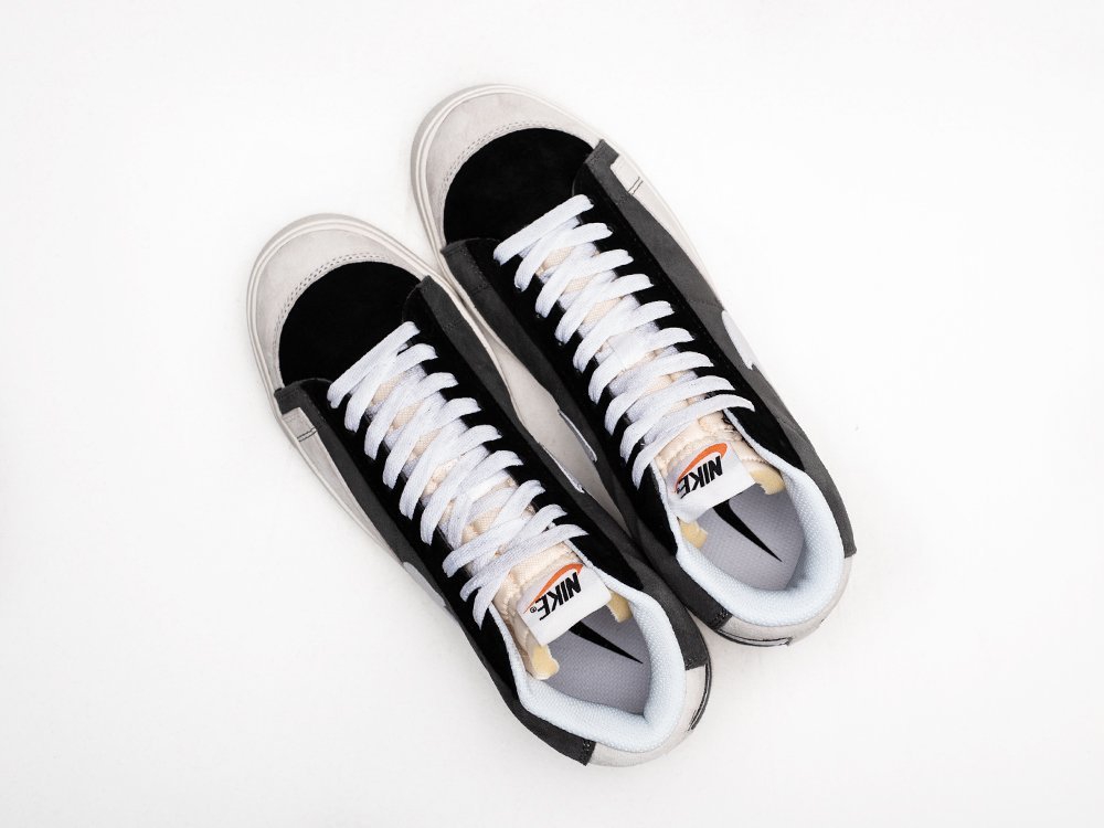 Nike Blazer Mid 77 серые замша мужские (AR24960) - фото 3 Nike Blazer Mid 77 серые замша мужские (AR24960) - фото 3