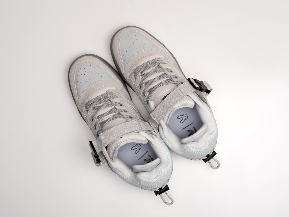 Adidas x Bad Bunny x Forum Buckle Low WMNS серые замша женские (AR25001) - фото 3 Adidas x Bad Bunny x Forum Buckle Low WMNS серые замша женские (AR25001) - фото 3