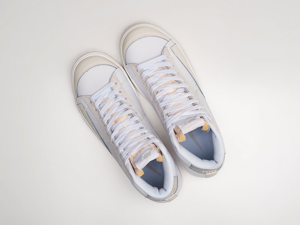 Nike Blazer Mid 77 белые кожа мужские (AR25002) - фото 3 Nike Blazer Mid 77 белые кожа мужские (AR25002) - фото 3