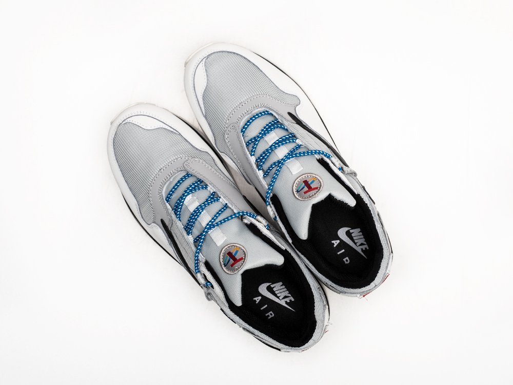 Nike Air Max 1 x Travis Scott белые текстиль мужские (AR25027) - фото 3 Nike Air Max 1 x Travis Scott белые текстиль мужские (AR25027) - фото 3