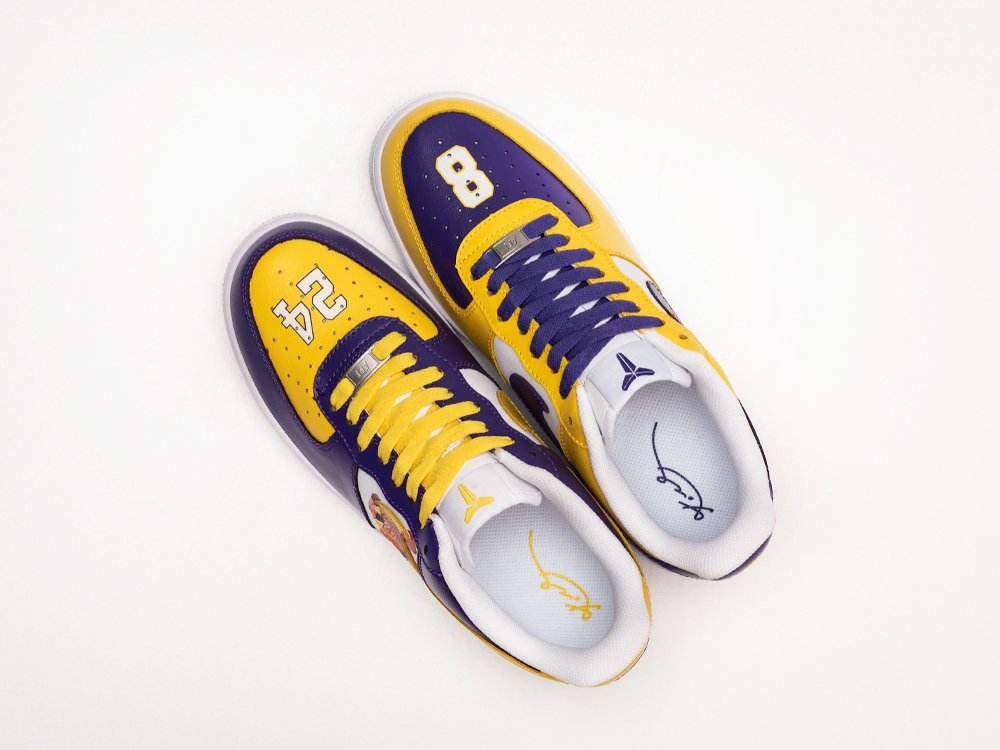 Nike Air Force 1 Low Los Angeles Lakers разноцветные кожа мужские (AR25037) - фото 3 Nike Air Force 1 Low Los Angeles Lakers разноцветные кожа мужские (AR25037) - фото 3