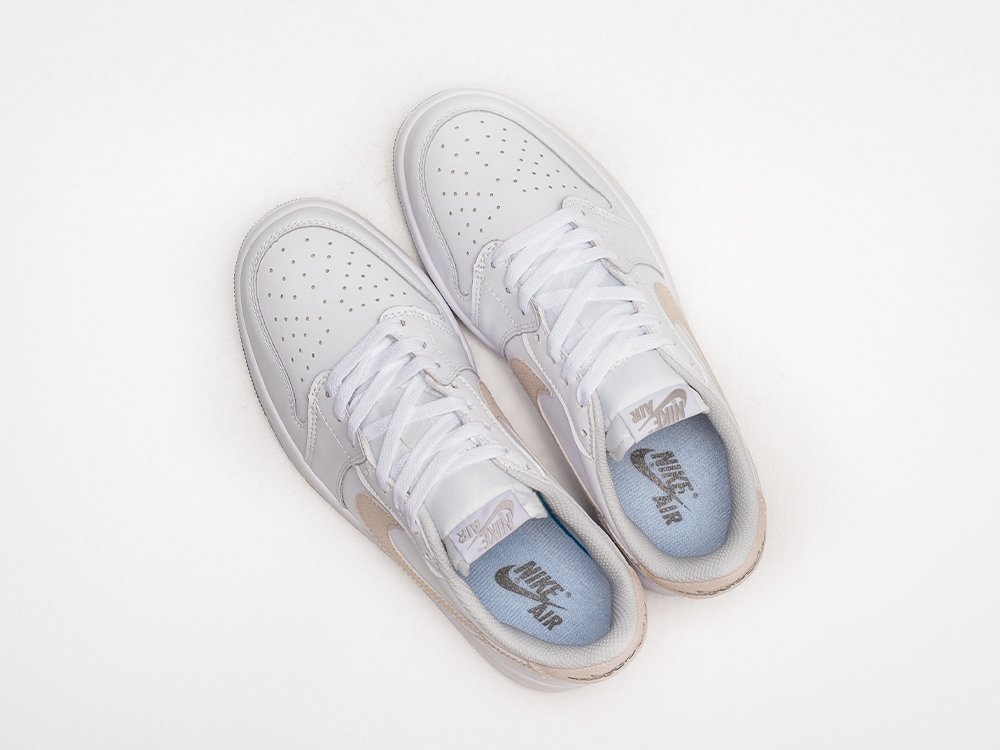 Nike Air Jordan 1 Low белые кожа мужские (AR25056) - фото 3 Nike Air Jordan 1 Low белые кожа мужские (AR25056) - фото 3