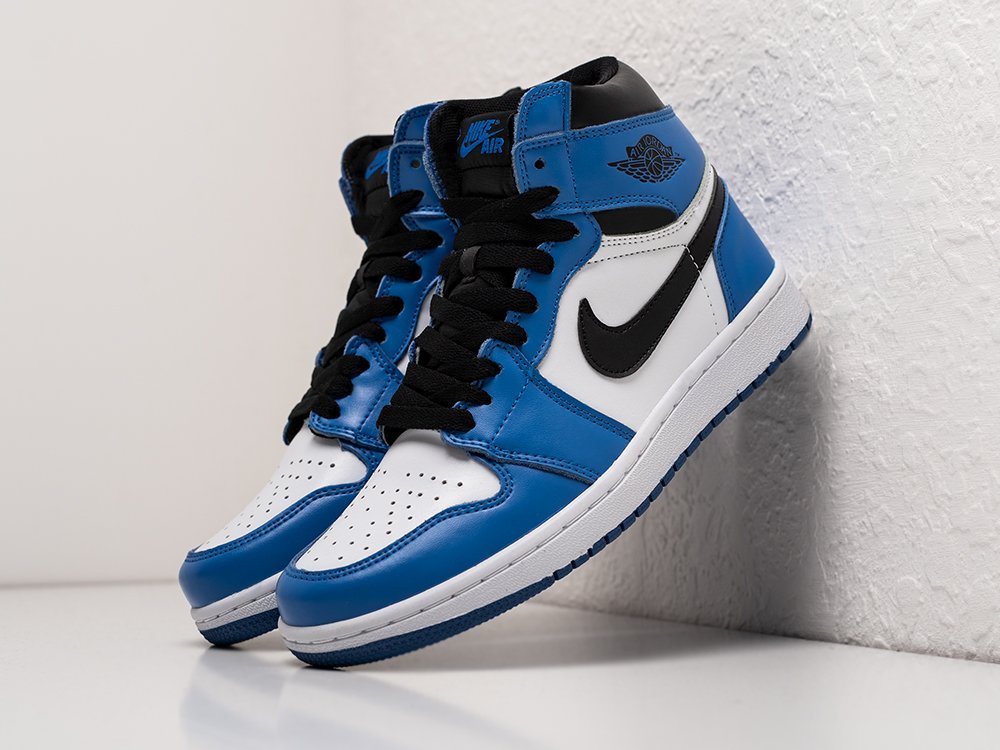 Nike Air Jordan 1 Retro High OG Game Royal WMNS белые кожа женские (AR25057) - фото 2