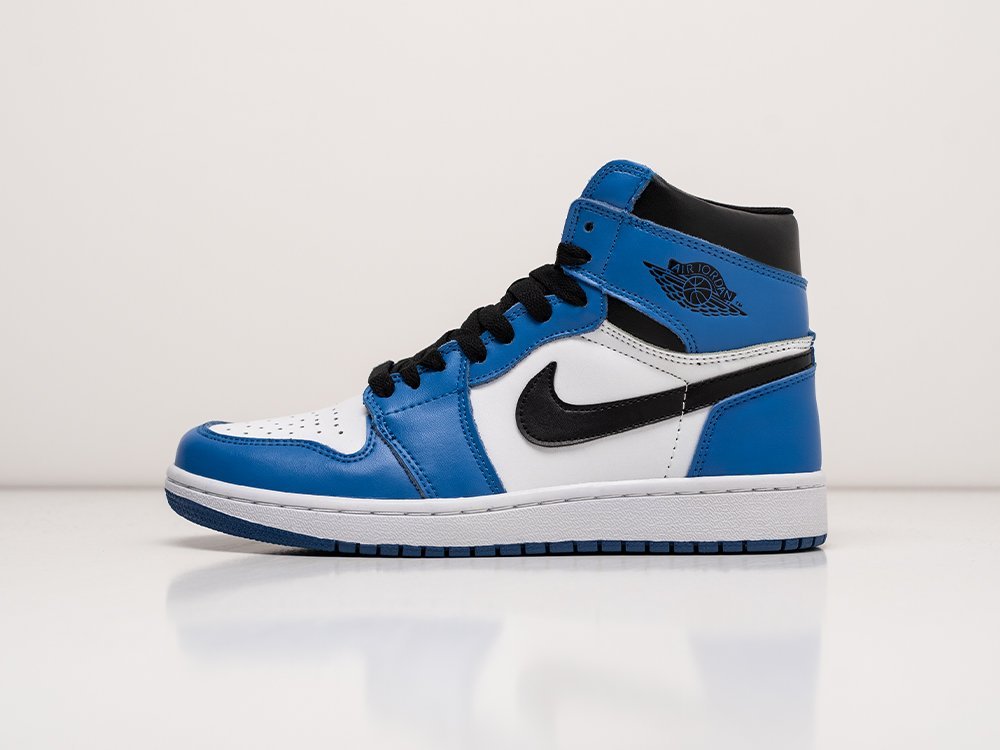 Nike Air Jordan 1 Retro High OG Game Royal WMNS белые кожа женские (AR25057) - фото 1