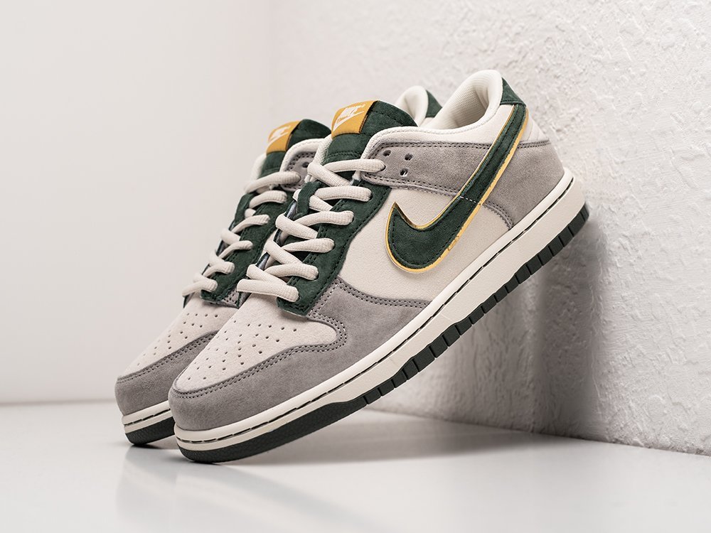 Nike SB Dunk Low серые замша мужские (AR25083) - фото 2