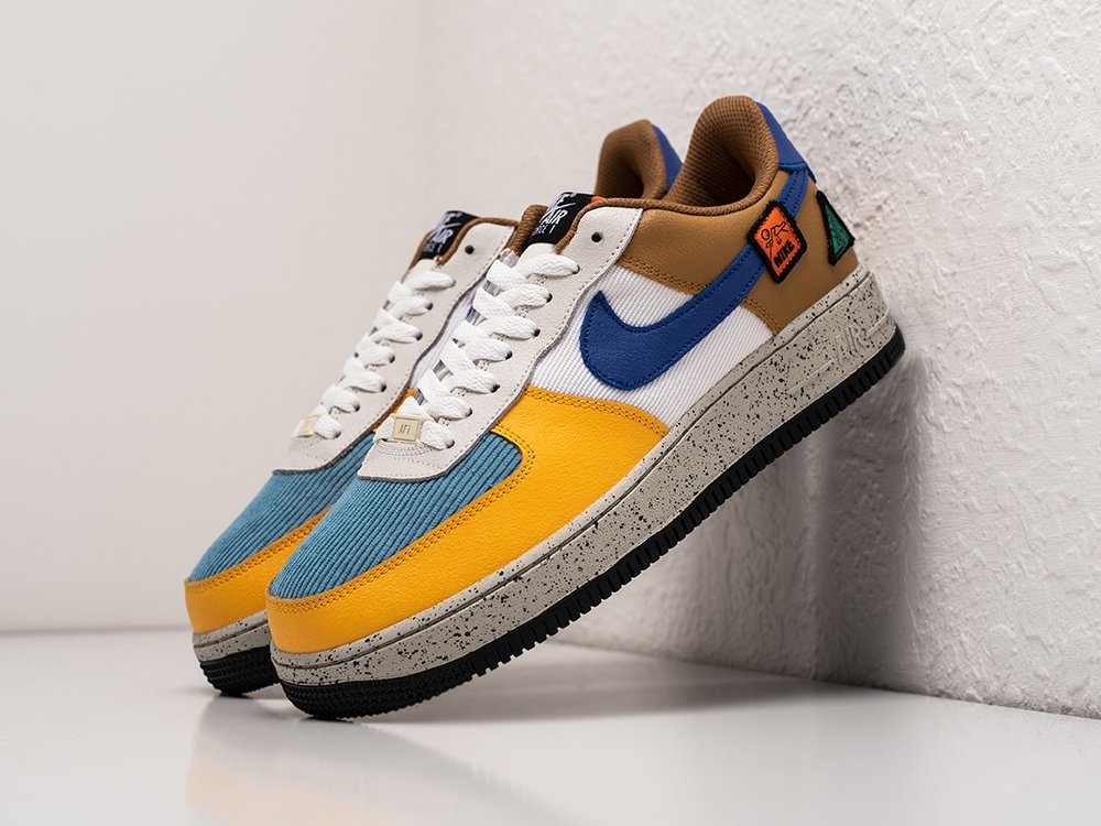 Nike Air Force 1 Low GS University Gold Light Bone разноцветные кожа мужские (AR25084) - фото 2 Nike Air Force 1 Low GS University Gold Light Bone разноцветные кожа мужские (AR25084) - фото 2