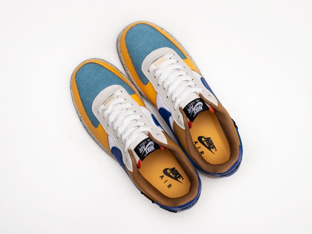 Nike Air Force 1 Low GS University Gold Light Bone разноцветные кожа мужские (AR25084) - фото 3 Nike Air Force 1 Low GS University Gold Light Bone разноцветные кожа мужские (AR25084) - фото 3