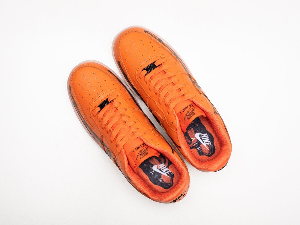 Nike Air Force 1 Low Skeleton оранжевые кожа мужские (AR25088) - фото 3 Nike Air Force 1 Low Skeleton оранжевые кожа мужские (AR25088) - фото 3