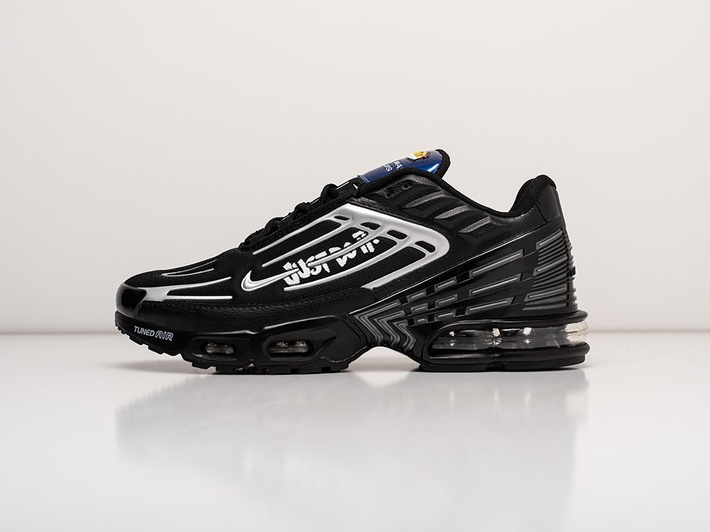Nike Air Max Plus 3 черные текстиль мужские (AR25094) - фото 1 Nike Air Max Plus 3 черные текстиль мужские (AR25094) - фото 1