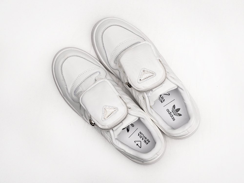 Adidas x Prada Forum Low белые кожа мужские (AR25105) - фото 3 Adidas x Prada Forum Low белые кожа мужские (AR25105) - фото 3