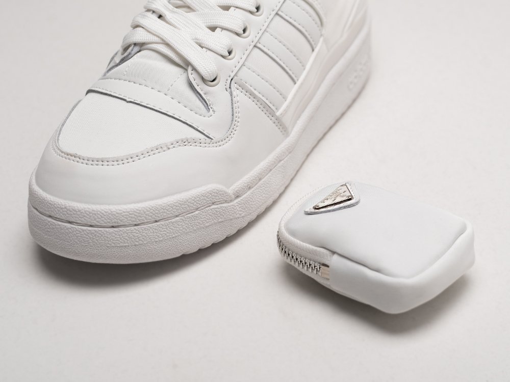 Adidas x Prada Forum Low белые кожа мужские (AR25105) - фото 4 Adidas x Prada Forum Low белые кожа мужские (AR25105) - фото 4