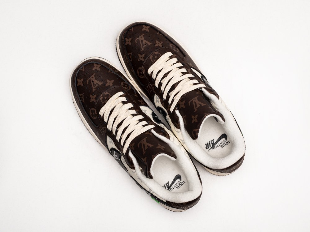 Nike x Louis Vuitton Air Force 1 Low коричневые кожа мужские (AR25158) - фото 3 Nike x Louis Vuitton Air Force 1 Low коричневые кожа мужские (AR25158) - фото 3