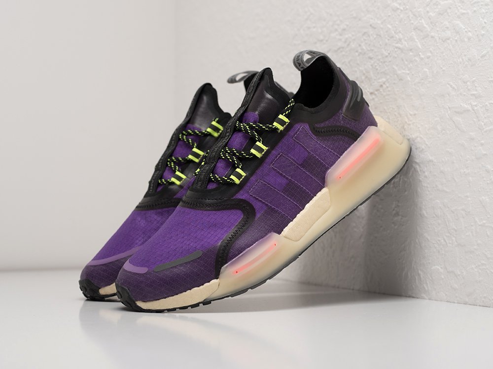 Adidas NMD R1 V3 фиолетовые текстиль мужские (AR25179) - фото 2