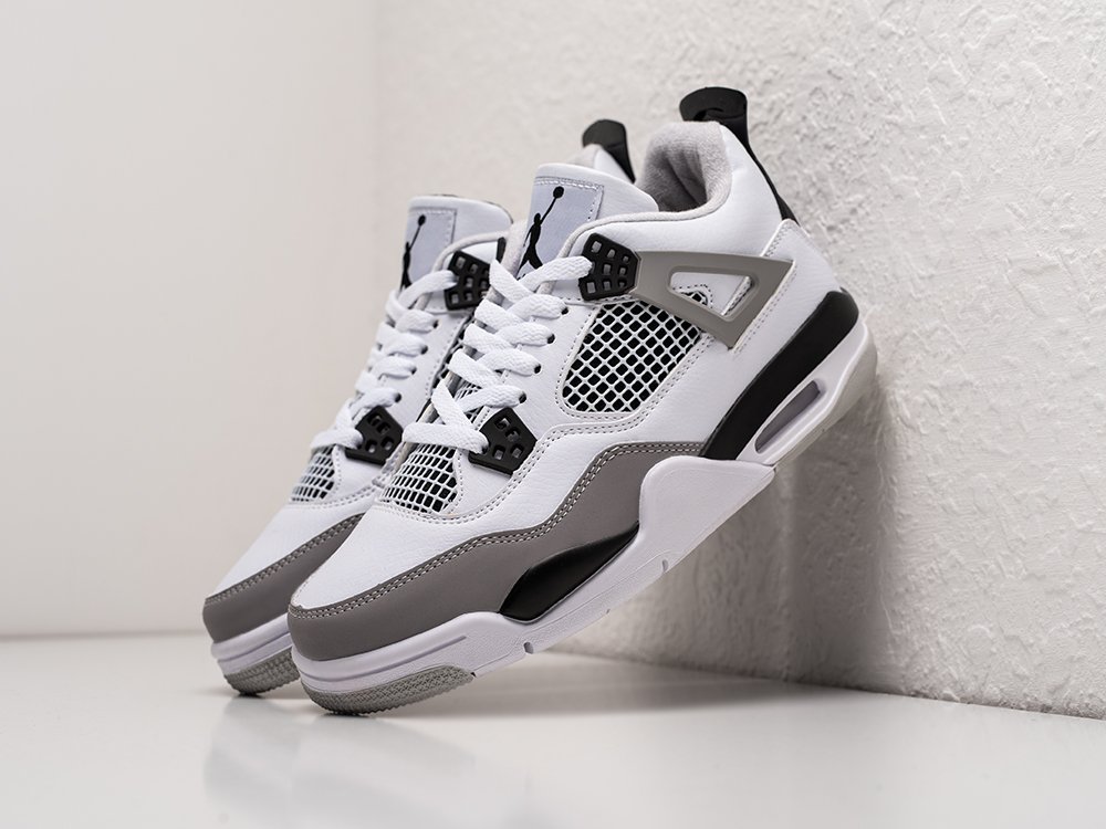 Nike Air Jordan 4 Retro белые кожа женские (AR25196) - фото 2