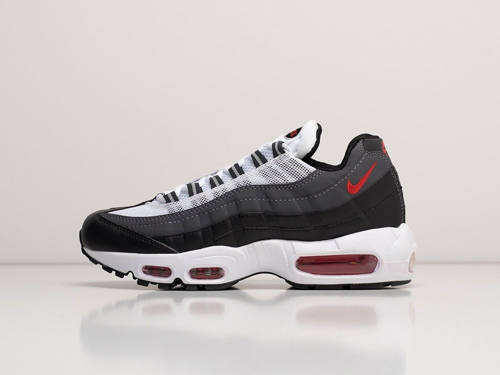 Nike Air Max 95 черные кожа мужские (AR25200) - фото 1 Nike Air Max 95 черные кожа мужские (AR25200) - фото 1