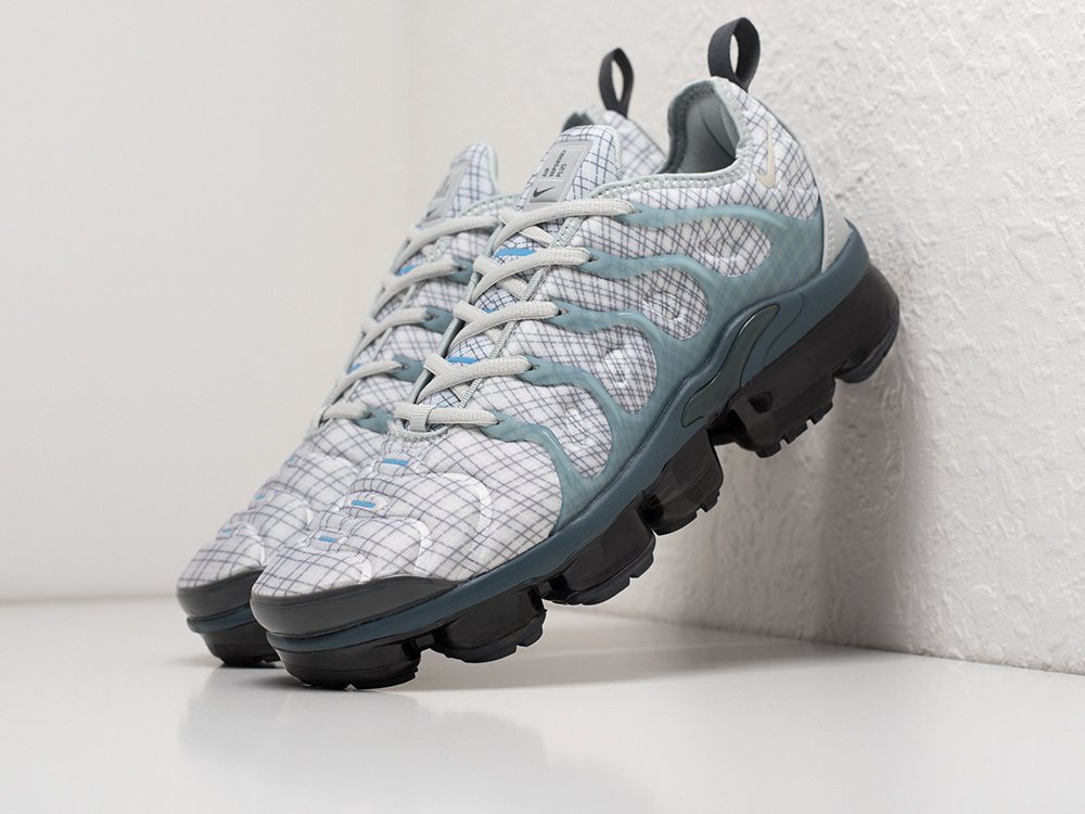 Nike Air VaporMax Plus белые текстиль мужские (AR25211) - фото 2 Nike Air VaporMax Plus белые текстиль мужские (AR25211) - фото 2