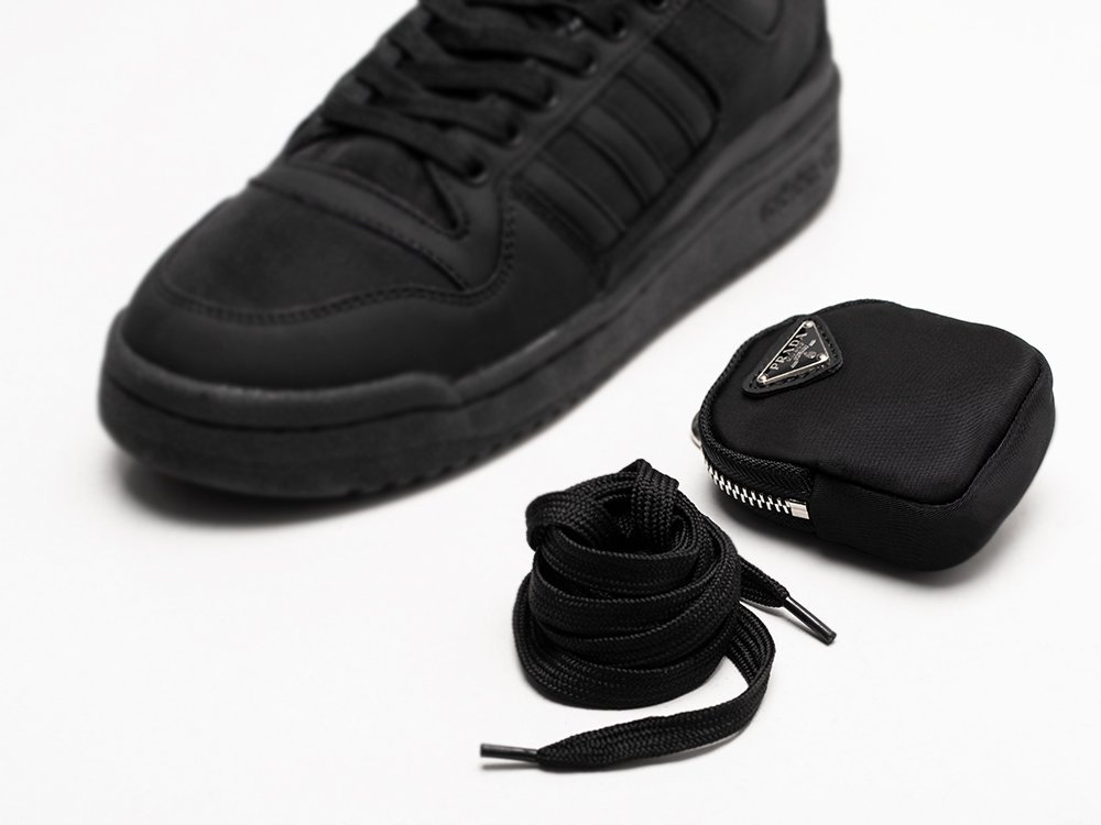 Adidas x Prada Forum Low WMNS черные кожа женские (AR25213) - фото 4