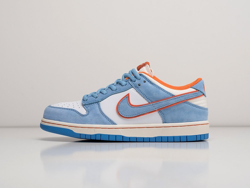 Nike x Otomo Katsuhiro SB Dunk Low голубые замша мужские (AR25220) - фото 1