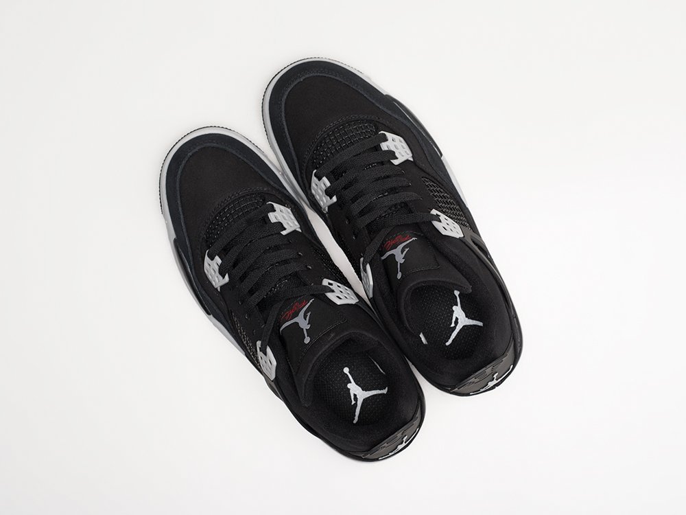 Nike Air Jordan 4 Retro черные текстиль мужские (AR25251) - фото 3