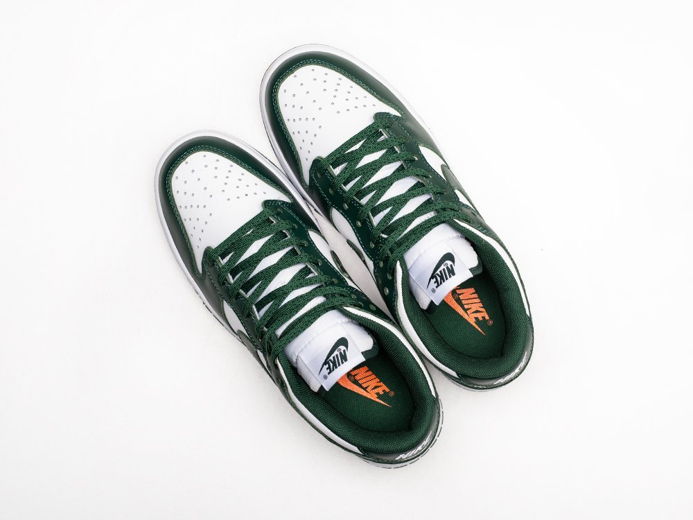 Nike SB Dunk Low Michigan State WMNS зеленые кожа женские (AR25275) - фото 3 Nike SB Dunk Low Michigan State WMNS зеленые кожа женские (AR25275) - фото 3