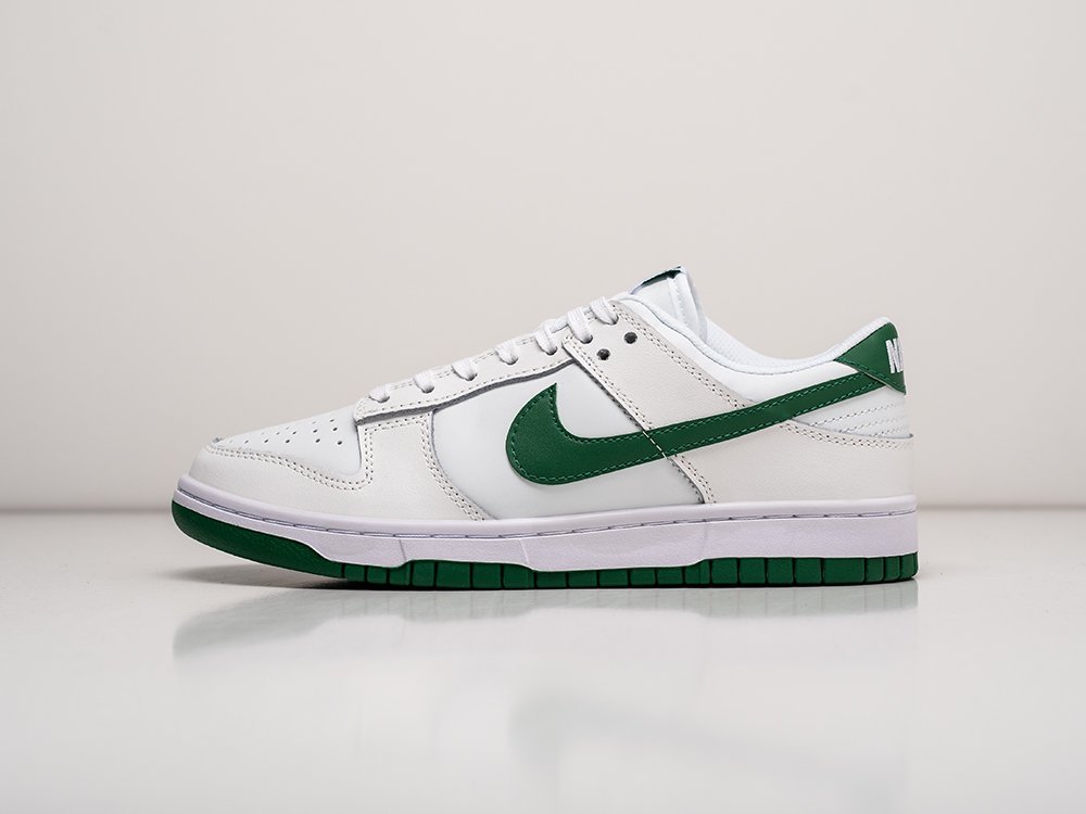 Nike SB Dunk Low Green Noise белые кожа мужские (AR25436) - фото 1 Nike SB Dunk Low Green Noise белые кожа мужские (AR25436) - фото 1