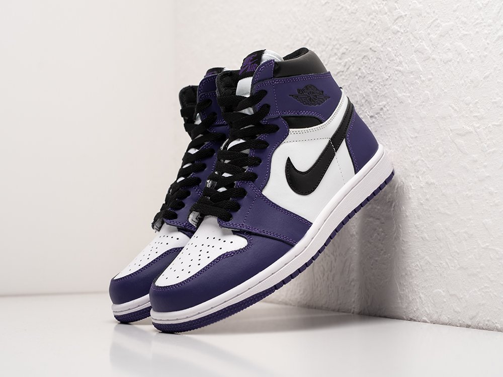 Nike Air Jordan 1 Retro High Court Purple WMNS белые кожа женские (AR25446) - фото 2 Nike Air Jordan 1 Retro High Court Purple WMNS белые кожа женские (AR25446) - фото 2
