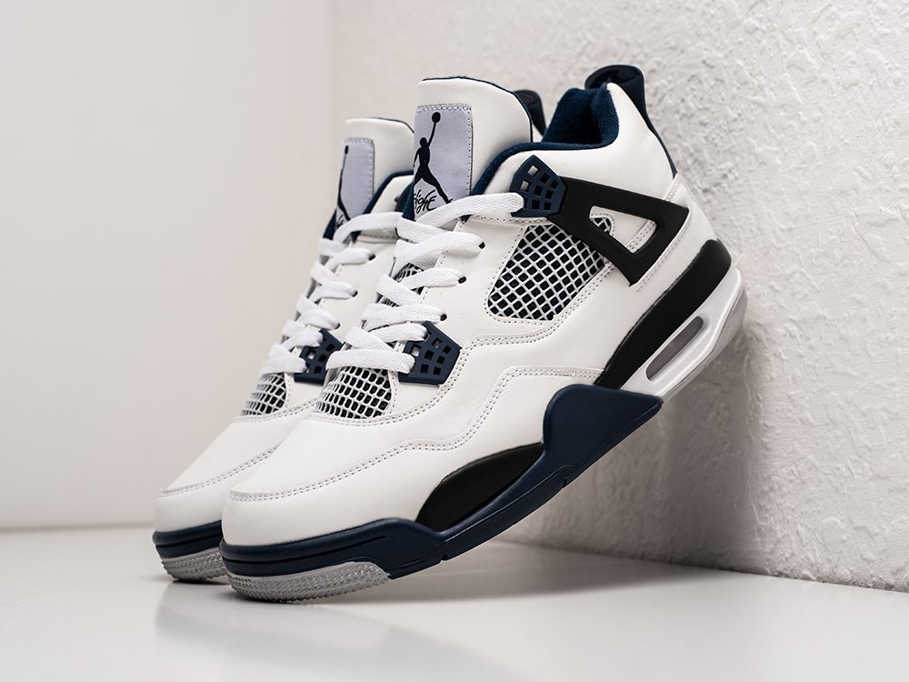 Nike Air Jordan 4 Retro белые кожа мужские (AR25448) - фото 2 Nike Air Jordan 4 Retro белые кожа мужские (AR25448) - фото 2