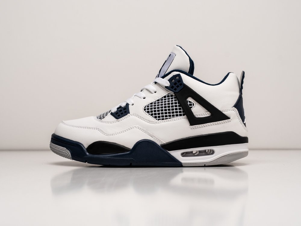 Nike Air Jordan 4 Retro белые кожа мужские (AR25448) - фото 1 Nike Air Jordan 4 Retro белые кожа мужские (AR25448) - фото 1
