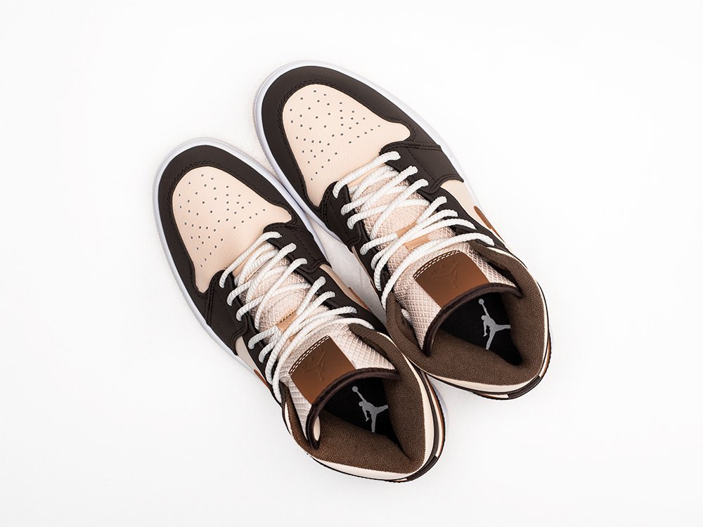 Nike Air Jordan 1 «Cream Dark Chocolate» коричневые кожа мужские (AR25461) - фото 3 Nike Air Jordan 1 «Cream Dark Chocolate» коричневые кожа мужские (AR25461) - фото 3