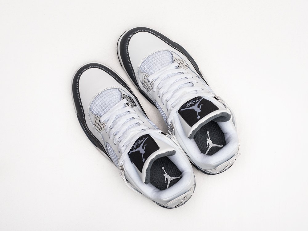 Nike Air Jordan 4 Retro белые кожа мужские (AR25466) - фото 3