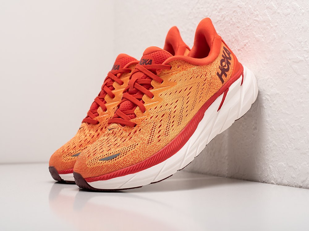 Hoka Clifton 8 оранжевые текстиль мужские (AR25472) - фото 2 Hoka Clifton 8 оранжевые текстиль мужские (AR25472) - фото 2