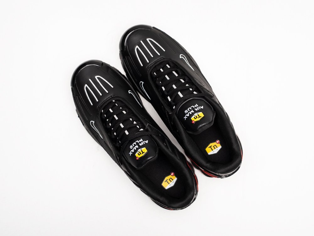Nike Air Max Plus 3 черные кожа мужские (AR25474) - фото 3