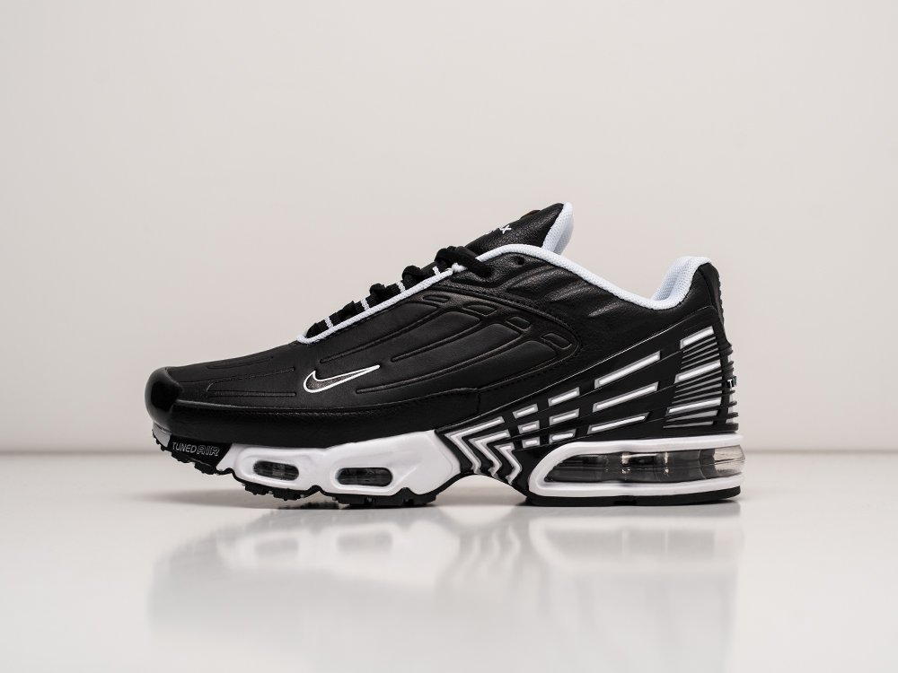 Nike Air Max Plus 3 черные кожа мужские (AR25475) - фото 1 Nike Air Max Plus 3 черные кожа мужские (AR25475) - фото 1