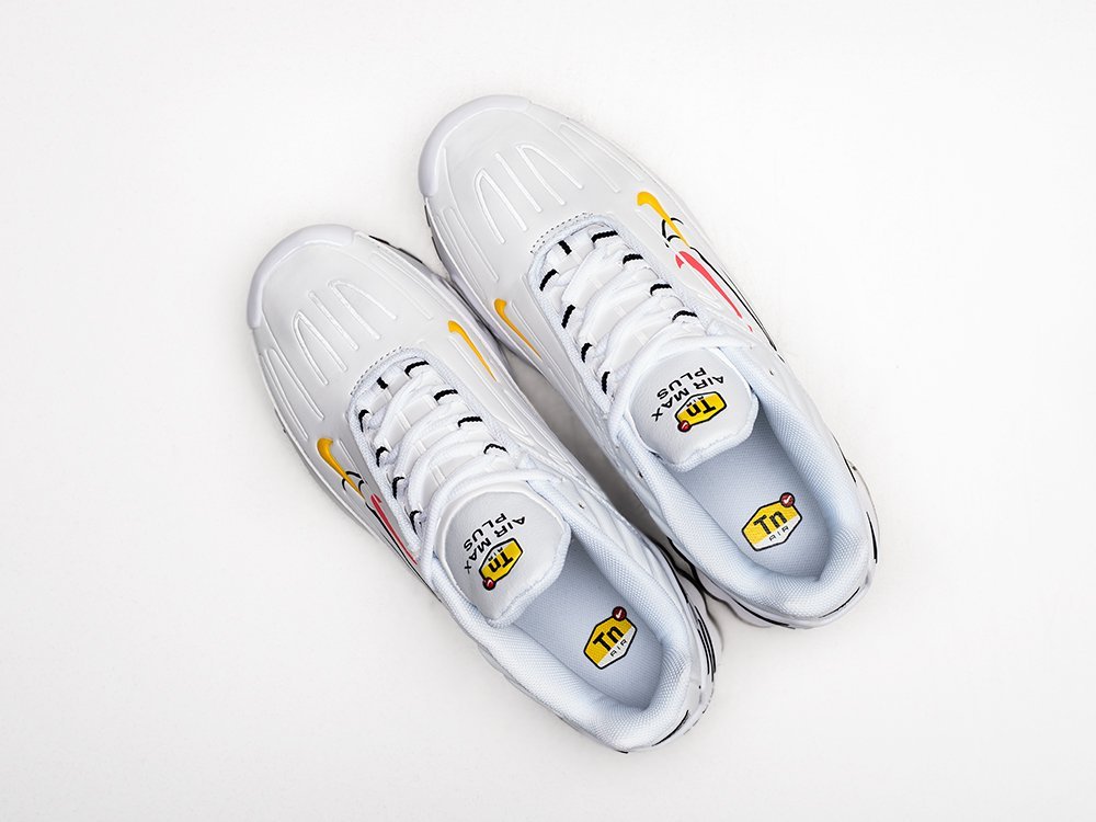 Nike Air Max Plus 3 «Multi-Swoosh» белые кожа мужские (AR25476) - фото 3 Nike Air Max Plus 3 «Multi-Swoosh» белые кожа мужские (AR25476) - фото 3