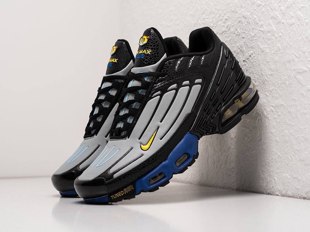 Nike Air Max Plus 3 серые кожа мужские (AR25477) - фото 2 Nike Air Max Plus 3 серые кожа мужские (AR25477) - фото 2