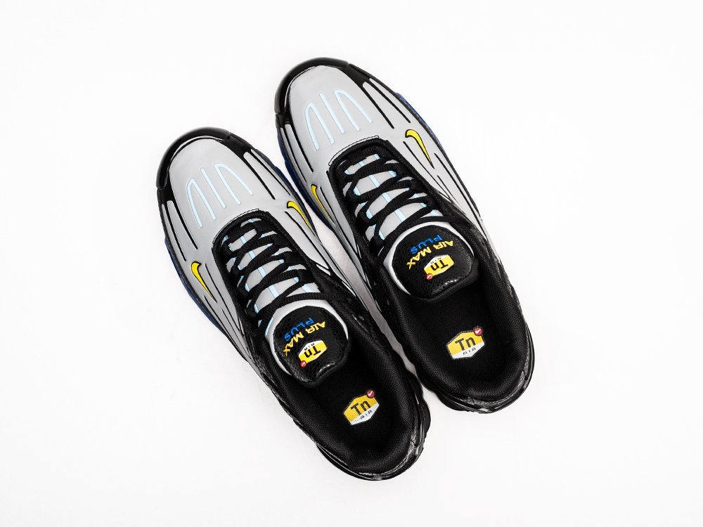 Nike Air Max Plus 3 серые кожа мужские (AR25477) - фото 3 Nike Air Max Plus 3 серые кожа мужские (AR25477) - фото 3