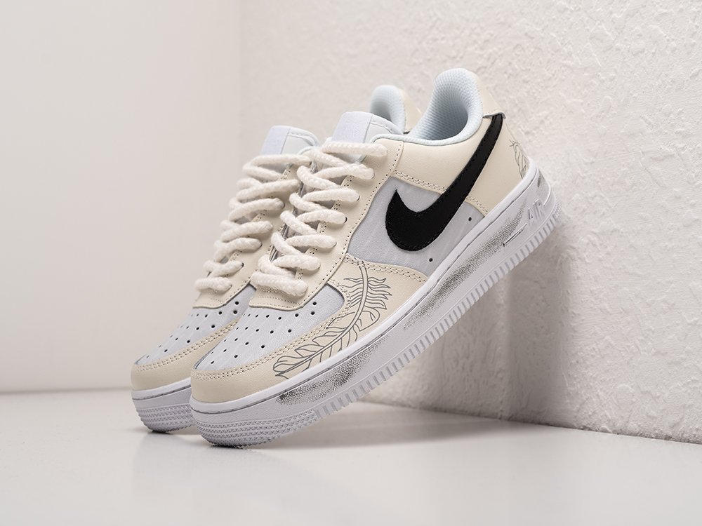 Nike Air Force 1 Low WMNS бежевые кожа женские (AR25484) - фото 2