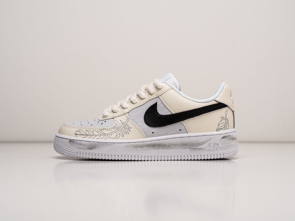 Nike Air Force 1 Low WMNS бежевые кожа женские (AR25484) - фото 1