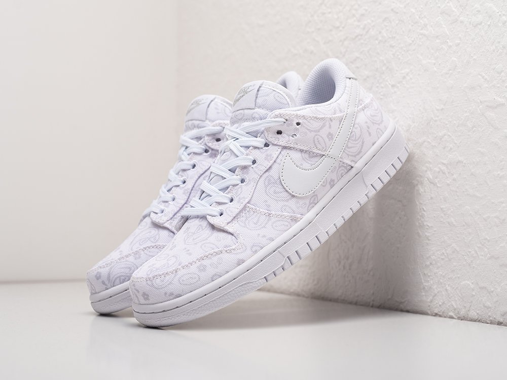 Nike SB Dunk Low Denim WMNS белые текстиль женские (AR25488) - фото 2