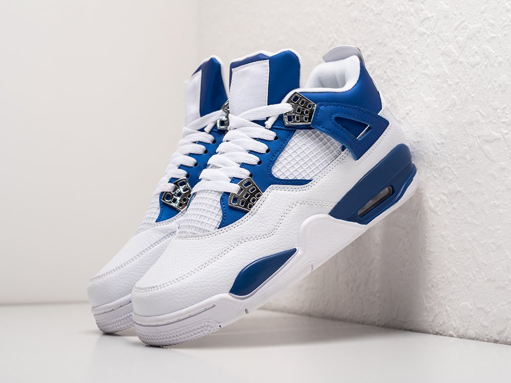 Nike Air Jordan 4 Retro белые кожа мужские (AR25489) - фото 2 Nike Air Jordan 4 Retro белые кожа мужские (AR25489) - фото 2