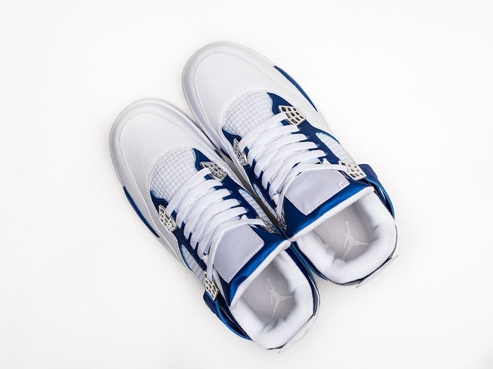 Nike Air Jordan 4 Retro белые кожа мужские (AR25489) - фото 3