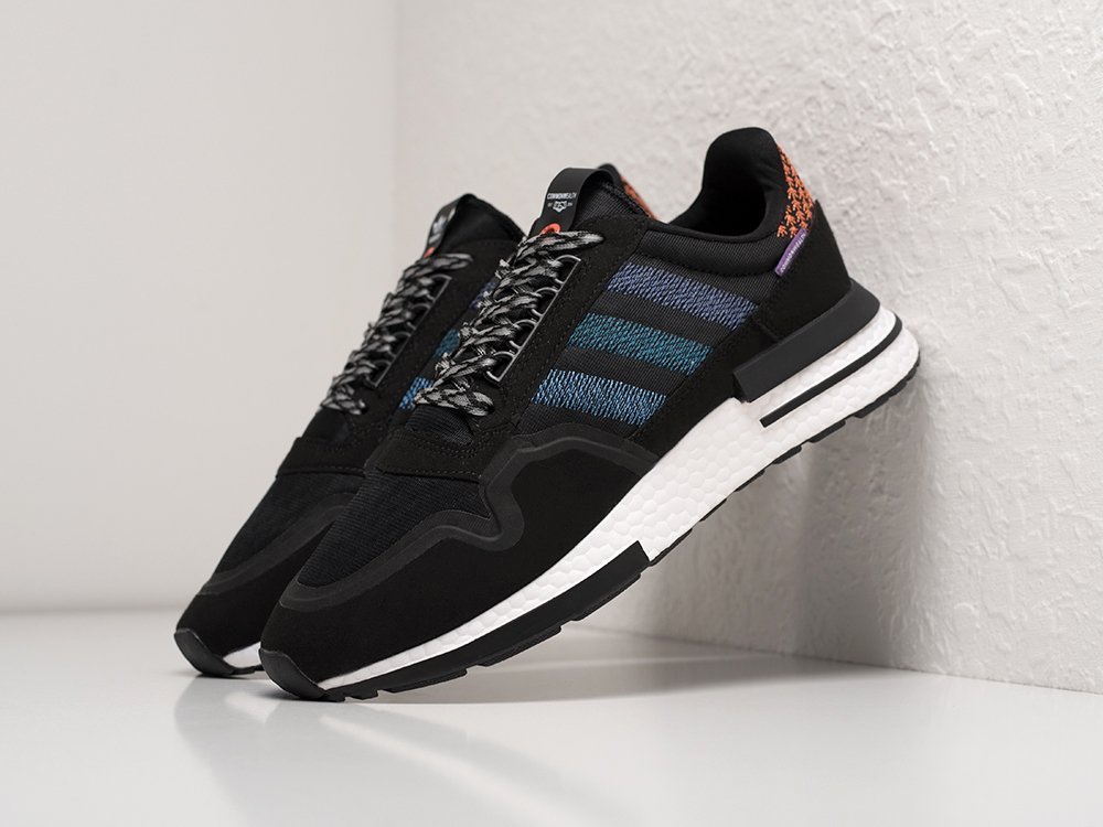 Adidas x Consortium x Commonwealth ZX 500 RM черные текстиль мужские (AR25498) - фото 2 Adidas x Consortium x Commonwealth ZX 500 RM черные текстиль мужские (AR25498) - фото 2