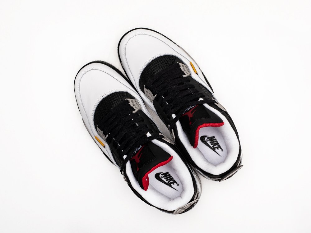 Nike Air Jordan 4 Retro x Union LA белые кожа мужские (AR25541) - фото 3