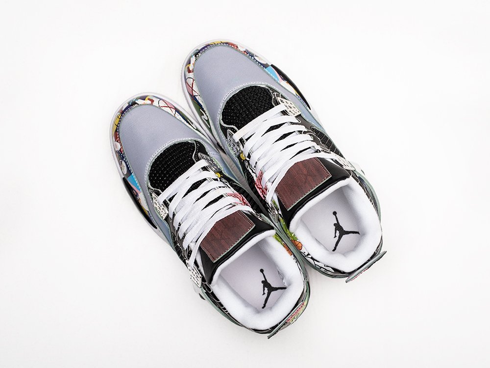 Nike Air Jordan 4 Retro разноцветные кожа мужские (AR25545) - фото 3